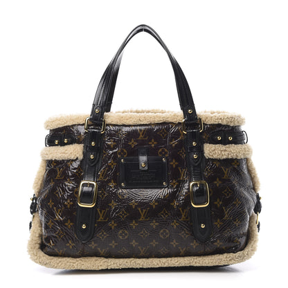 Louis Vuitton Patent Monogram Shearling Sac Thunder 1 of 12