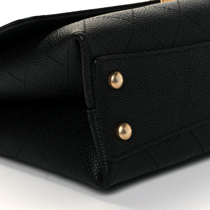 Chanel Grained Calfskin Small Stitched Flap Black 8 of 10