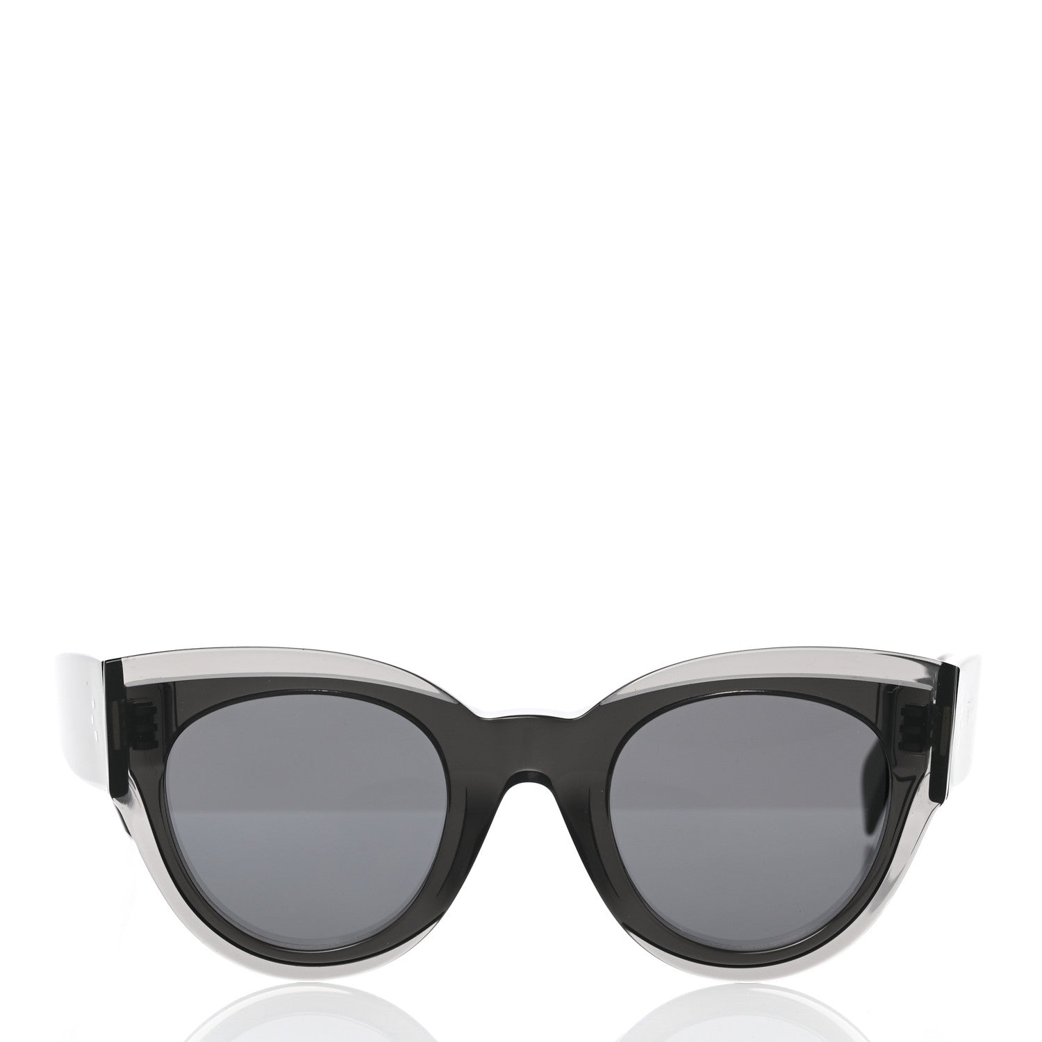 Celine Acetate Petra Sunglasses CL41447/S Transparent Black 2 of 8