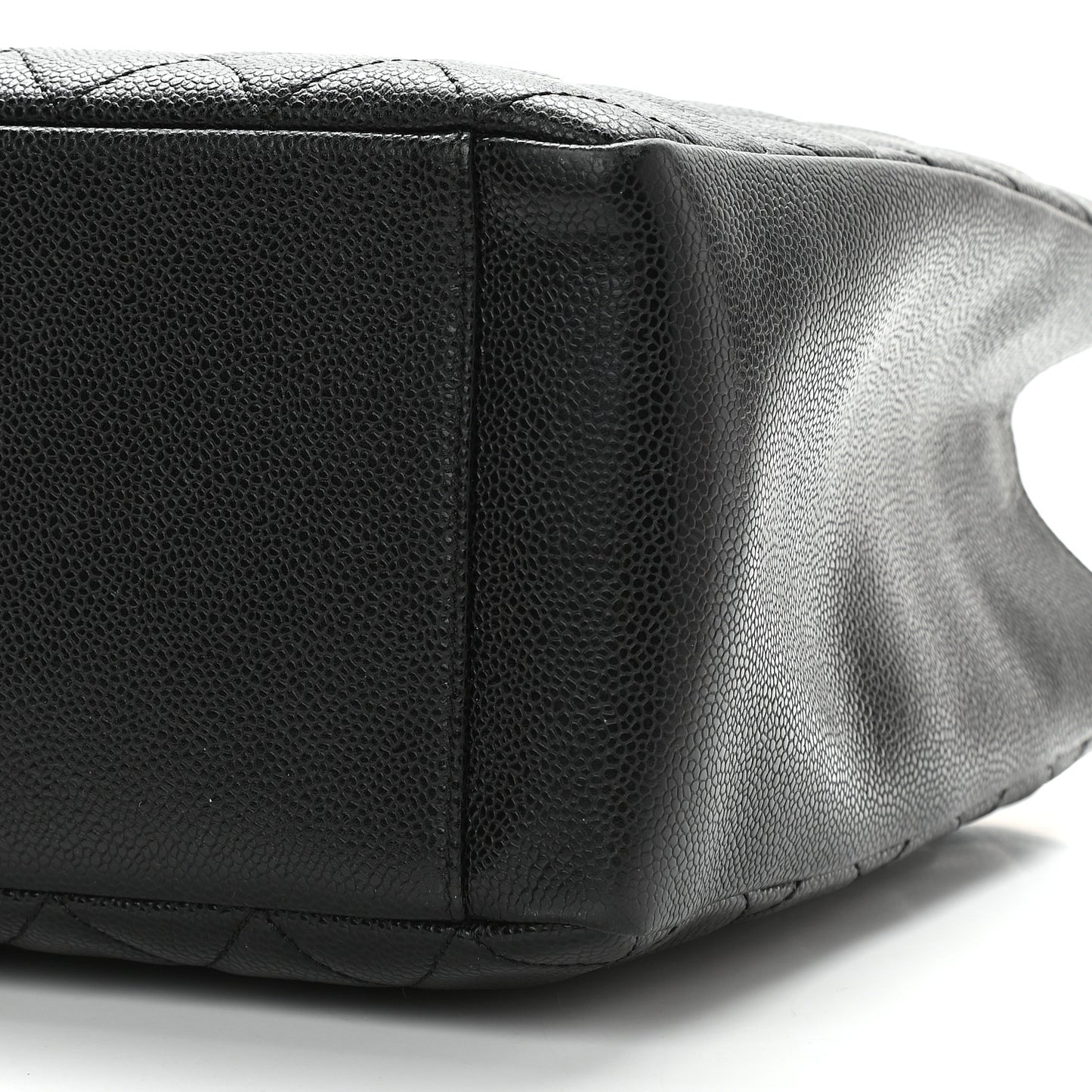 Caviar Quilted Grand Shopping Tote GST Black