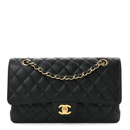 Chanel Caviar Quilted Medium Double Flap Black 1 of 10