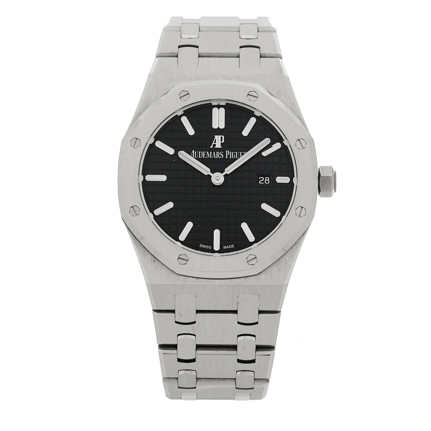 Audemars Piguet Stainless Steel 33mm Royal Oak Quartz Watch Black 67650ST.OO.1261ST.01 1 of 5