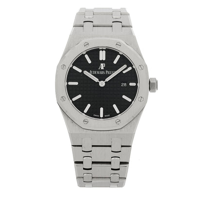 Audemars Piguet Stainless Steel 33mm Royal Oak Quartz Watch Black 67650ST.OO.1261ST.01 1 of 5