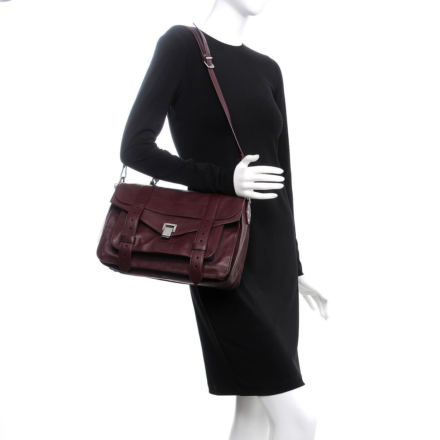 Lambskin Medium PS1 Satchel Oxblood
