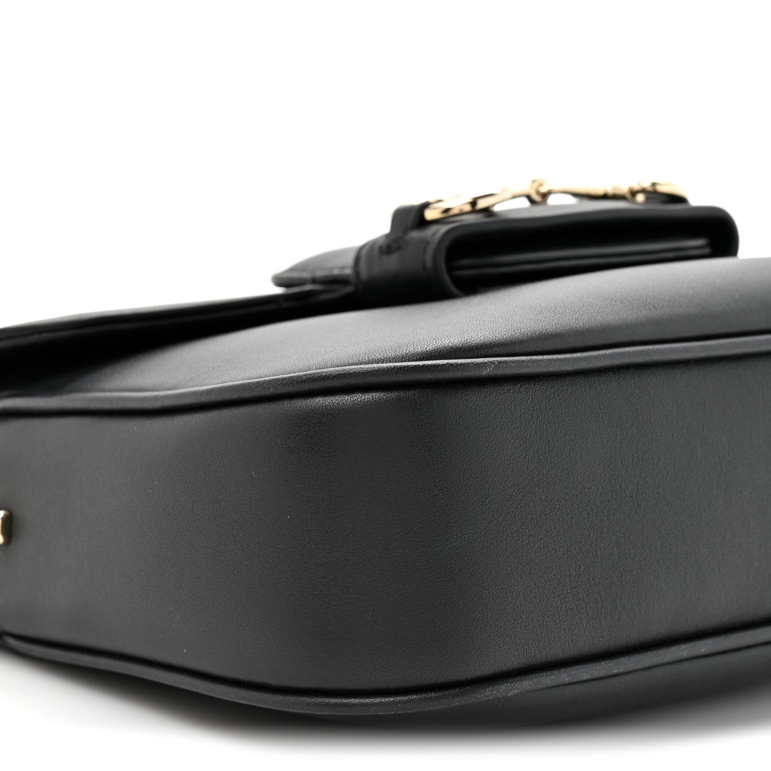 Gucci Arabella Calfskin Horsebit 1955 Soft Small Shoulder Bag Black 10 of 11