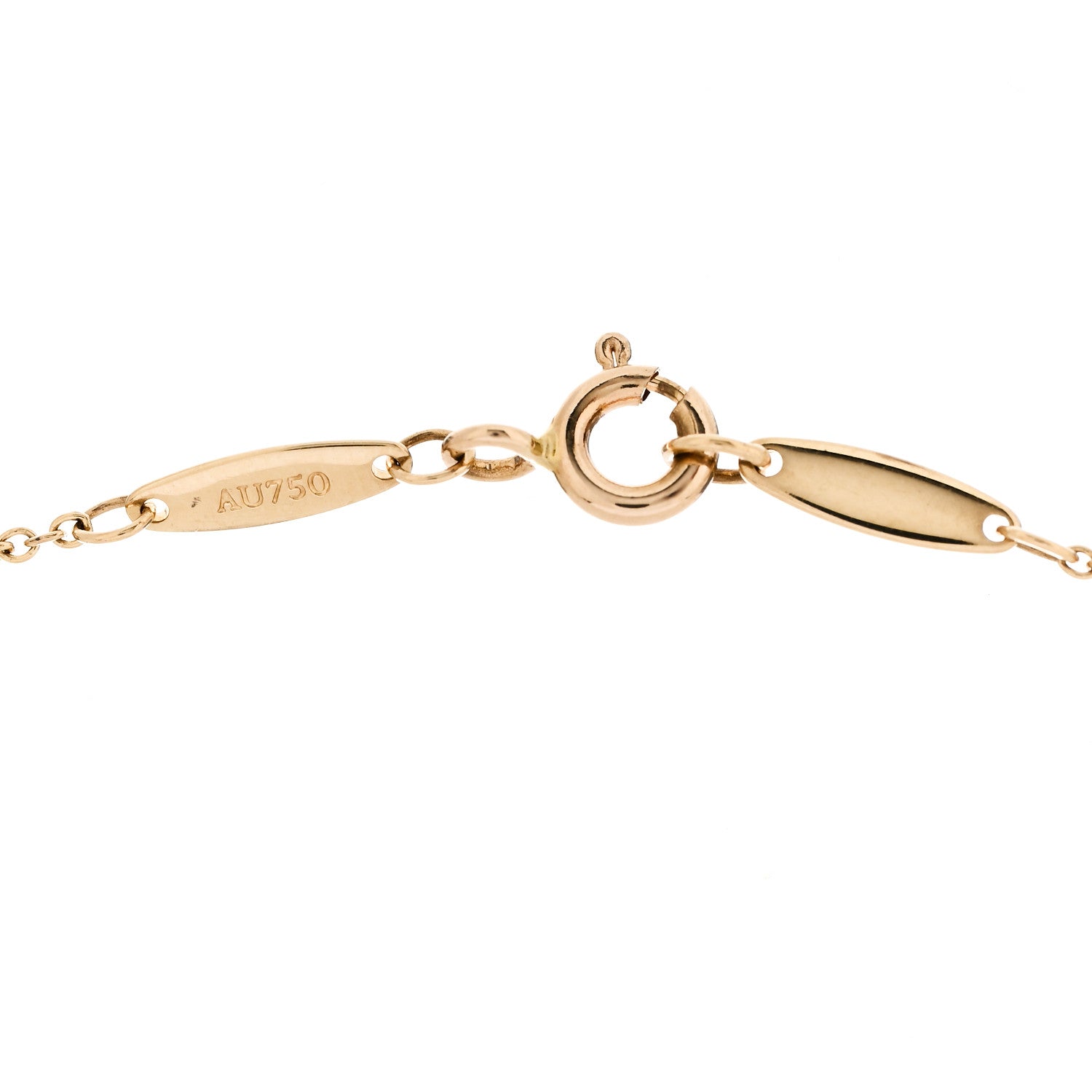 Tiffany 18K Yellow Gold Diamond .10ct Elsa Peretti Diamonds by the Yard Pendant Necklace 5 of 5