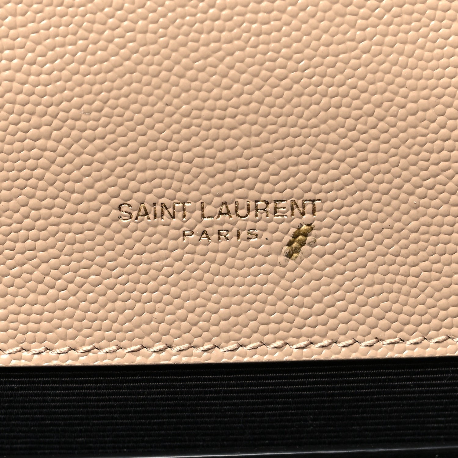 Saint Laurent Grain De Poudre Textured Mixed Matelasse Medium Triquilt Monogram Satchel Dark Beige 7 of 10