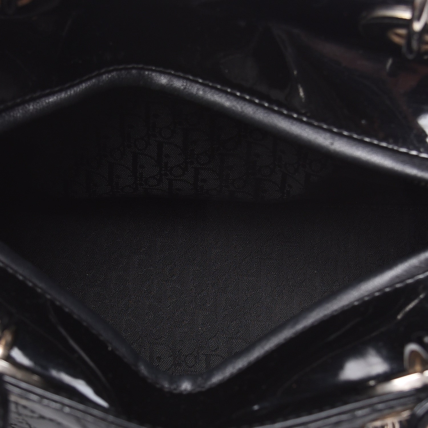 Christian Dior Patent Cannage Medium Lady Dior Black 5 of 11