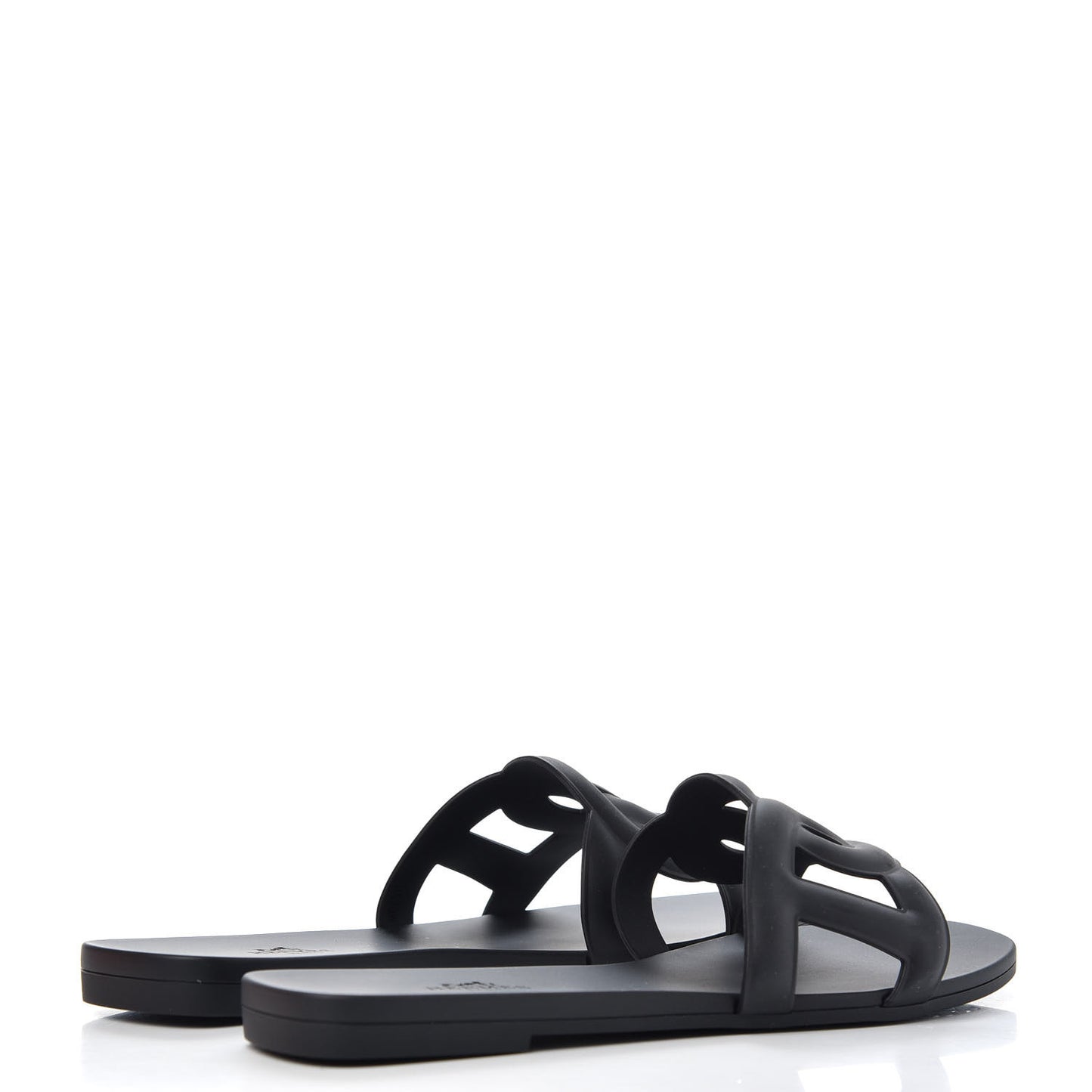 Rubber Aloha Sandals 38 Black