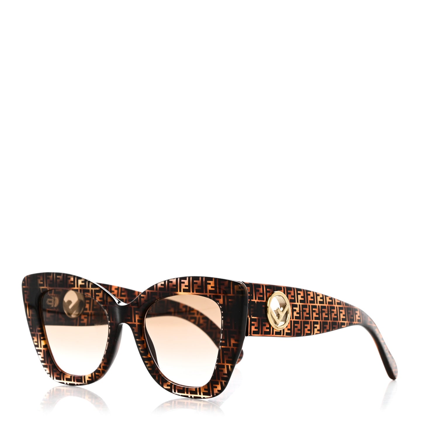 Acetate F is Fendi FF 51mm Cat Eye Sunglasses 0327/S Tortoise Camouflage