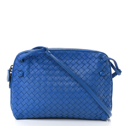 Bottega Veneta Nappa Intrecciato Nodini Crossbody Messenger Blue 1 of 10