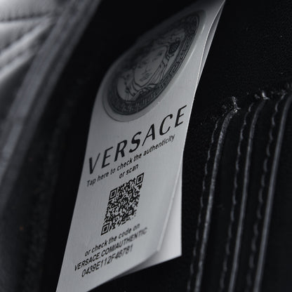 Versace Nappa Quilted Virtus Evening Bag Black 7 of 14