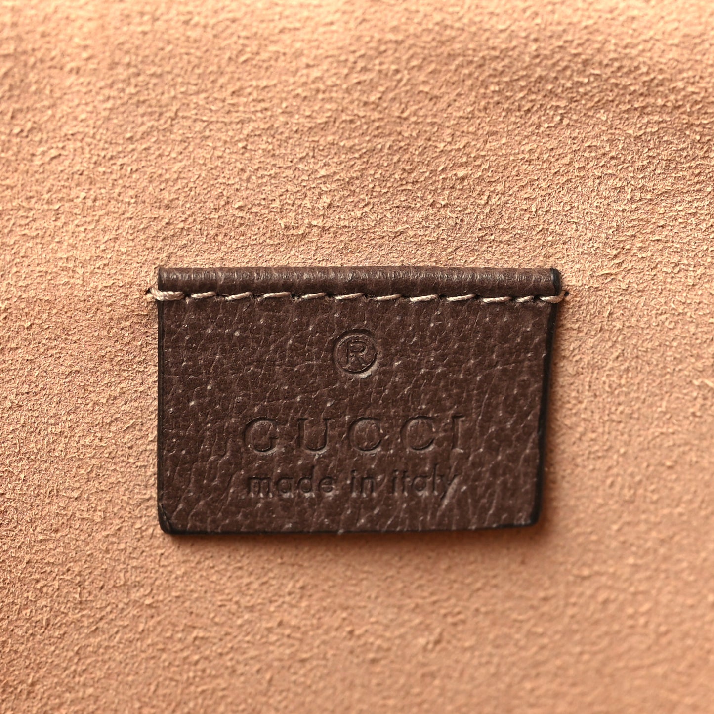 GG Supreme Monogram Large Ophidia Pouch Clutch Brown