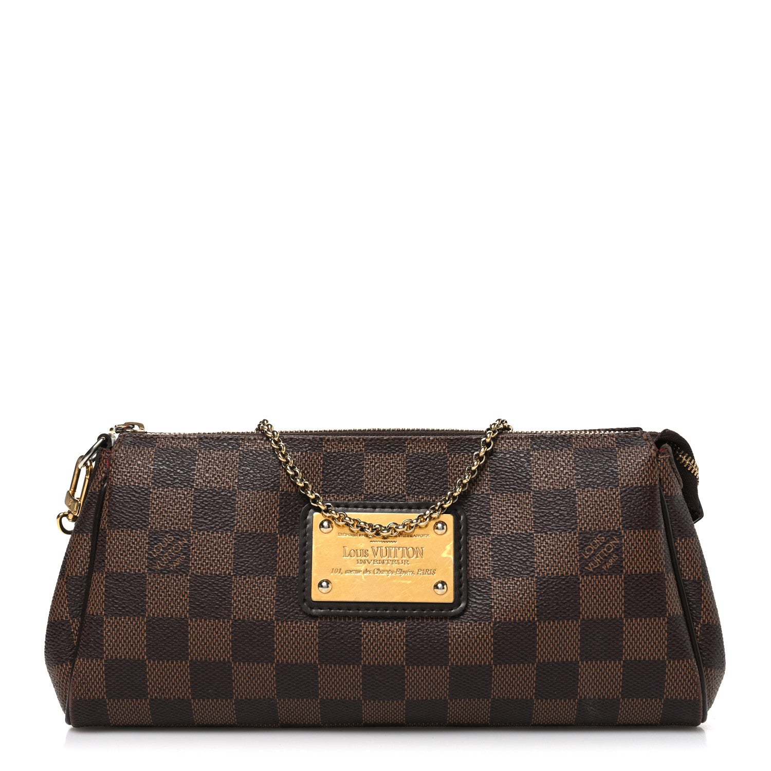 Louis Vuitton Damier Ebene Eva Clutch 1 of 11