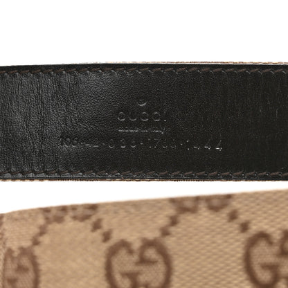Gucci Monogram Belt 105 42 Dark Brown 4 of 5