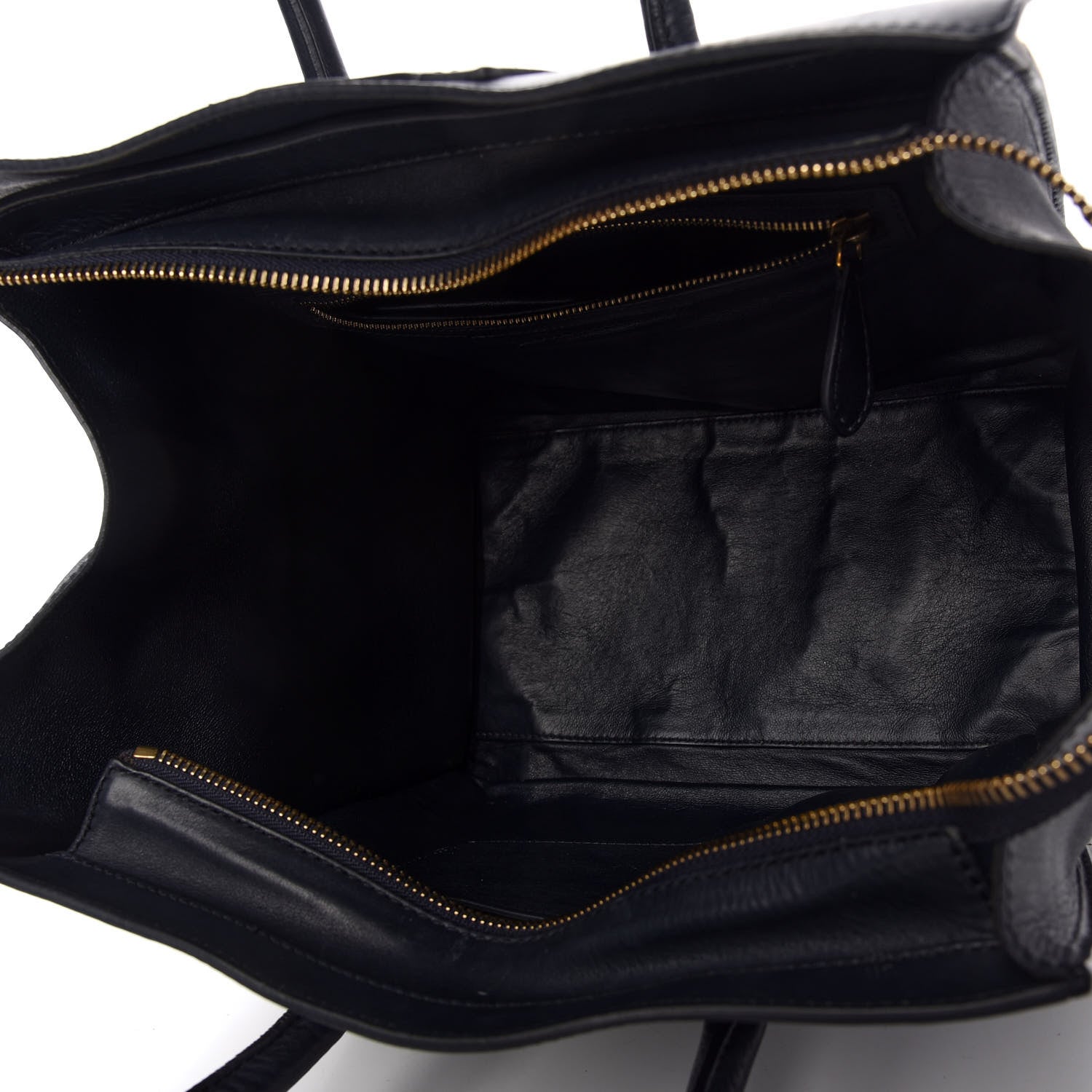 Celine Smooth Calfskin Mini Luggage Midnight 5 of 10