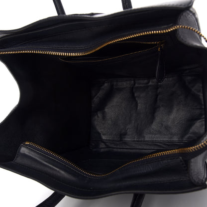 Celine Smooth Calfskin Mini Luggage Midnight 5 of 10