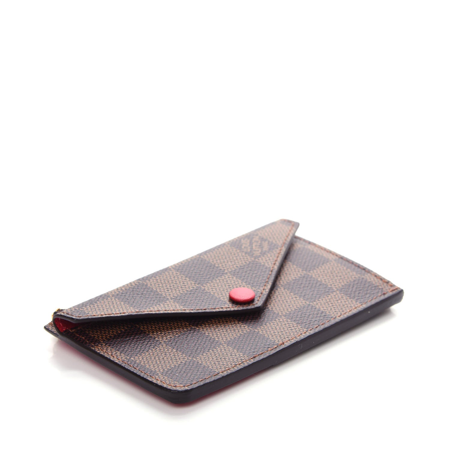Louis Vuitton Damier Ebene Recto Verso Card Holder Red 4 of 8