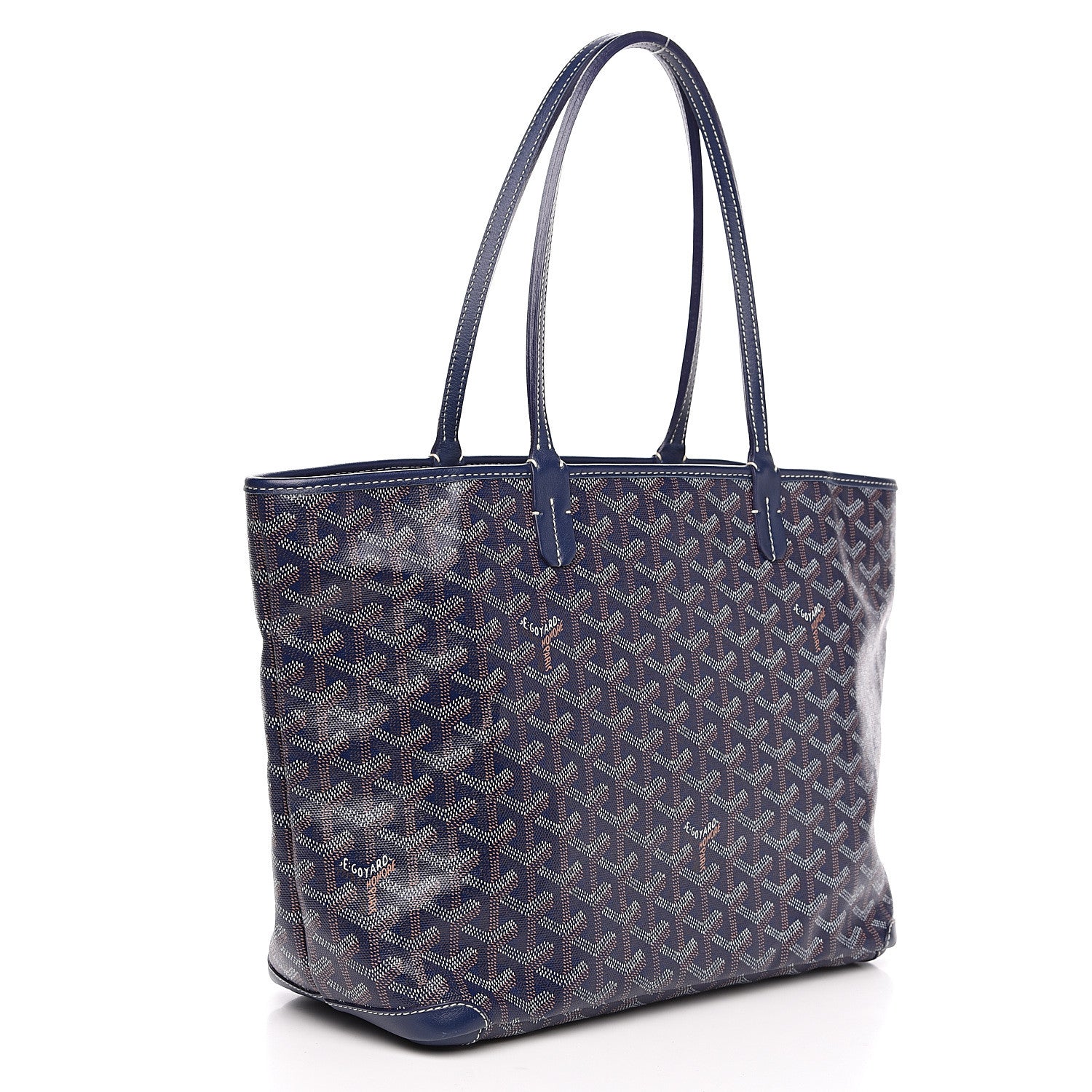 Goyard Goyardine Artois PM Navy 2 of 9