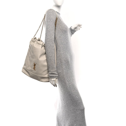 Saint Laurent Lambskin Matelasse Monogram Large Jamie Pochon Blanc Vintage 2 of 11