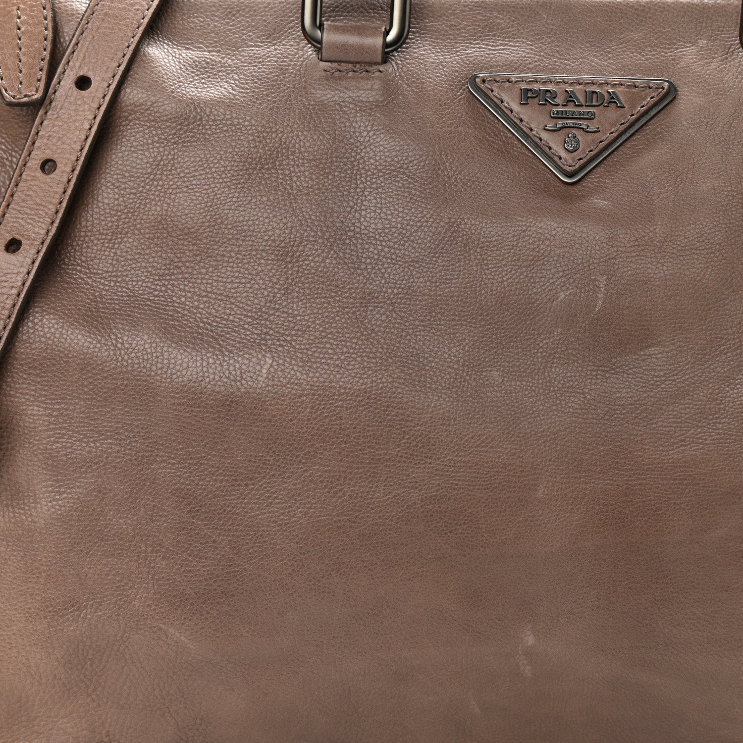 Prada Soft Calf Satchel Bambu 12 of 12