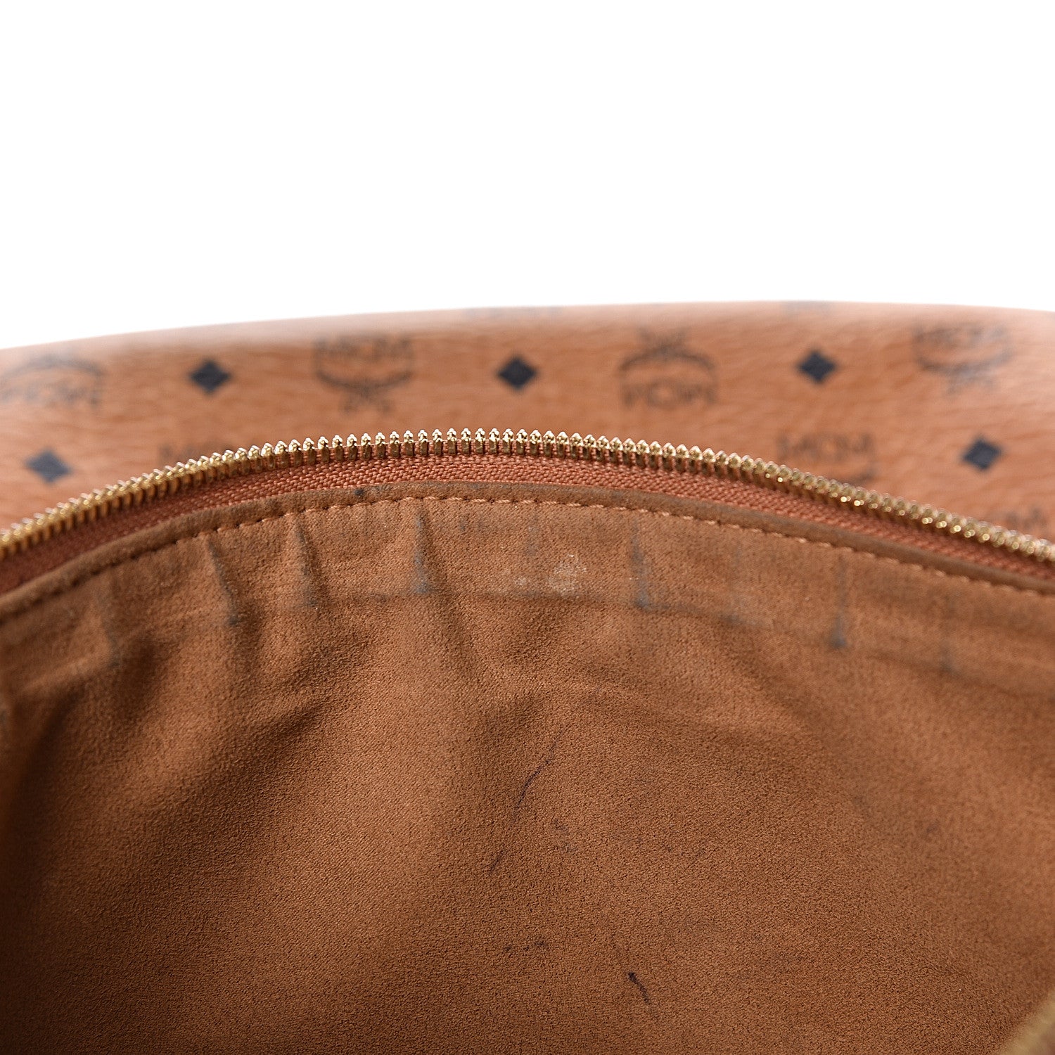 MCM Visetos Medium Liz Reversible Shopper Tote Cognac 15 of 31