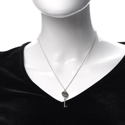 Tiffany Sterling Silver Return to Tiffany Heart Key Pendant Necklace 2 of 5