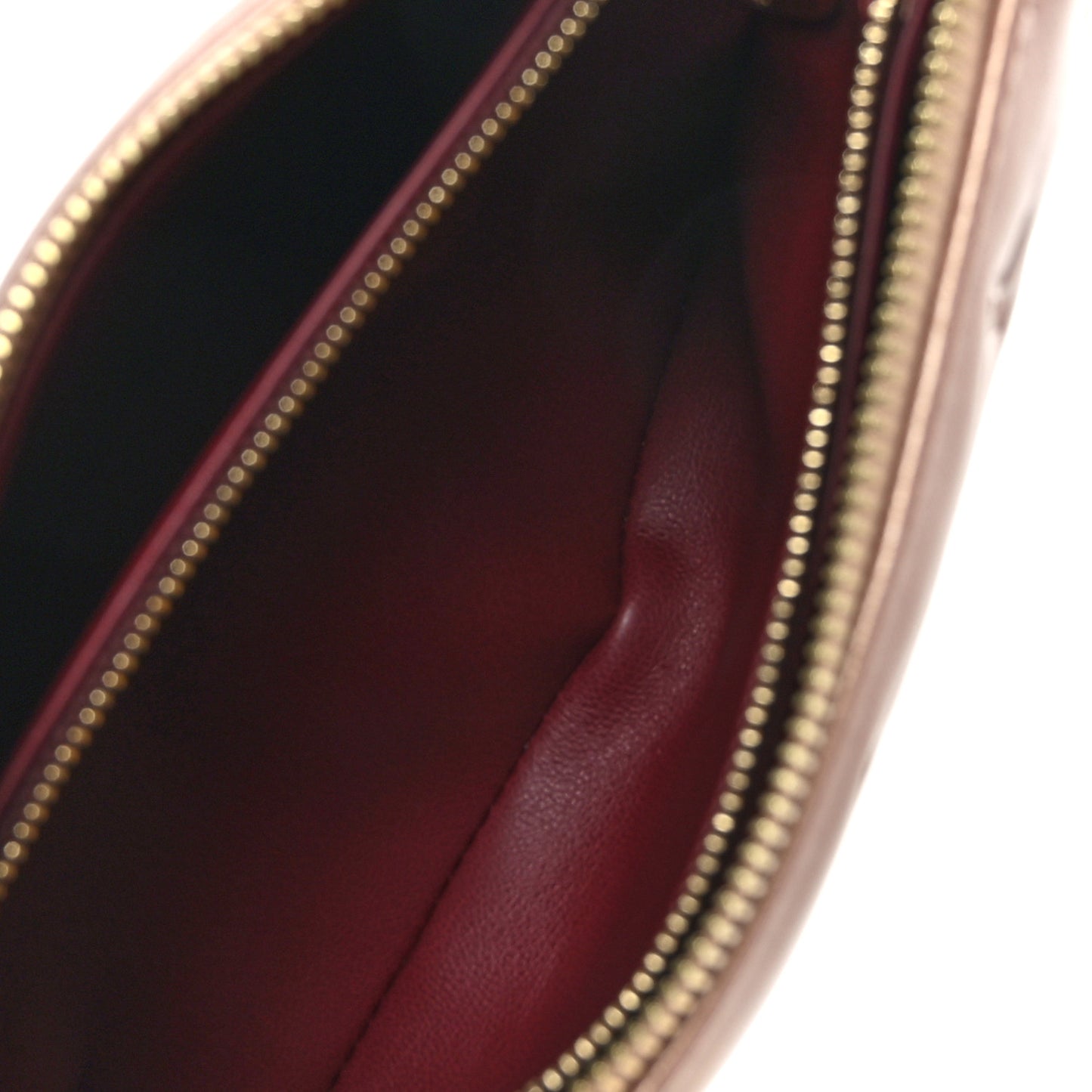 Metallic Lambskin Embossed Monogram Coussin BB Pink Gold