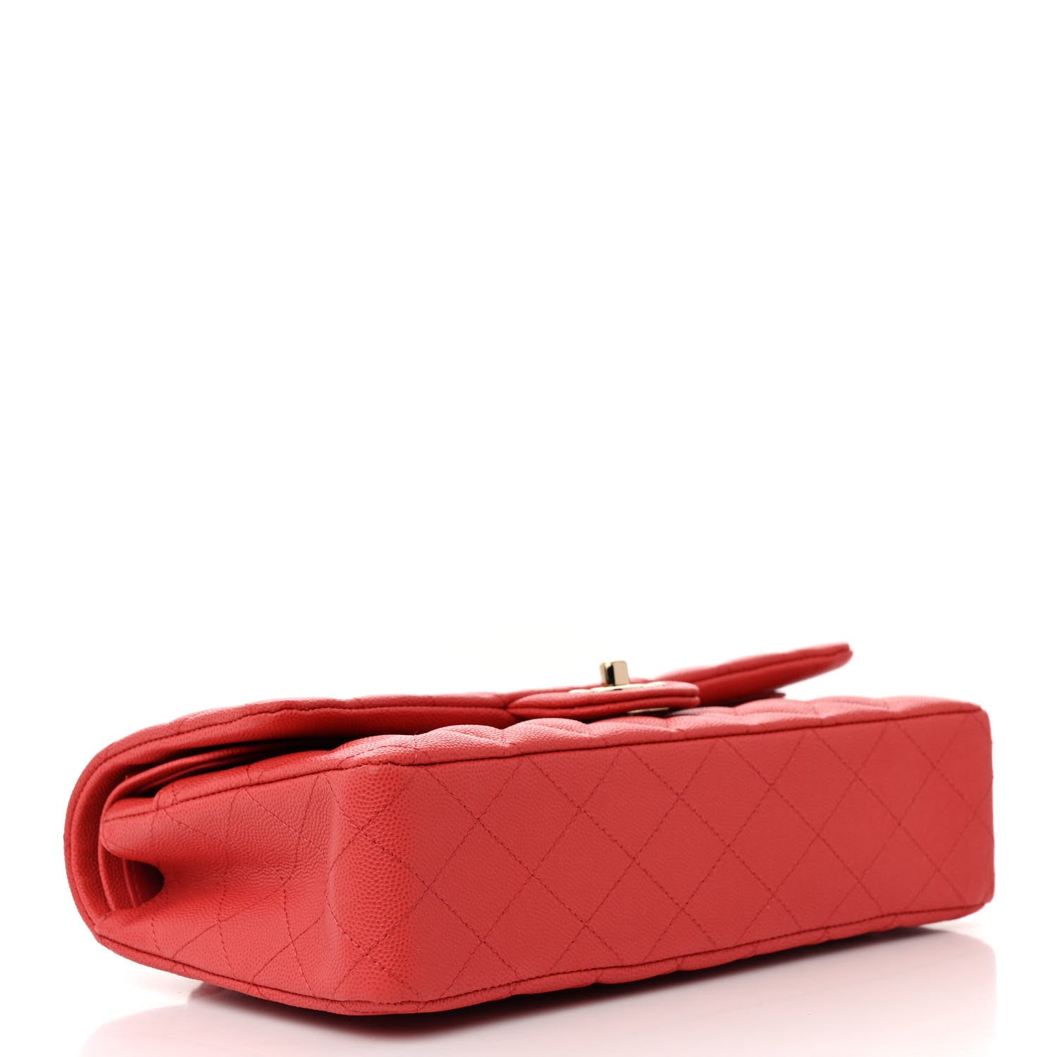 Chanel Caviar Quilted Medium Double Flap Dark Pink 4 of 10