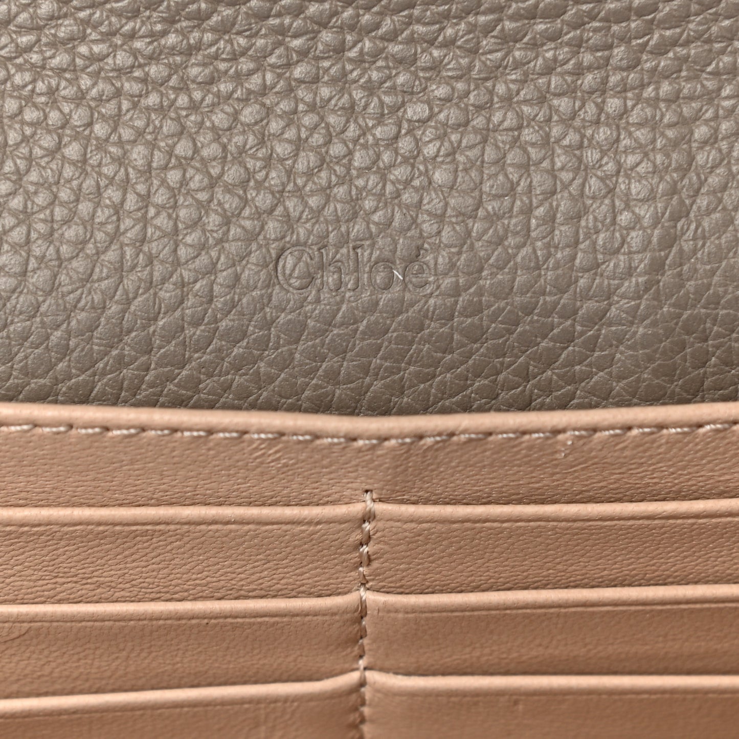 Calfskin Georgia Flap Wallet Motty Grey