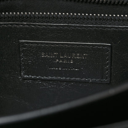 Saint Laurent Grain De Poudre Monogram Cassandra Clasp Bag Black 7 of 11