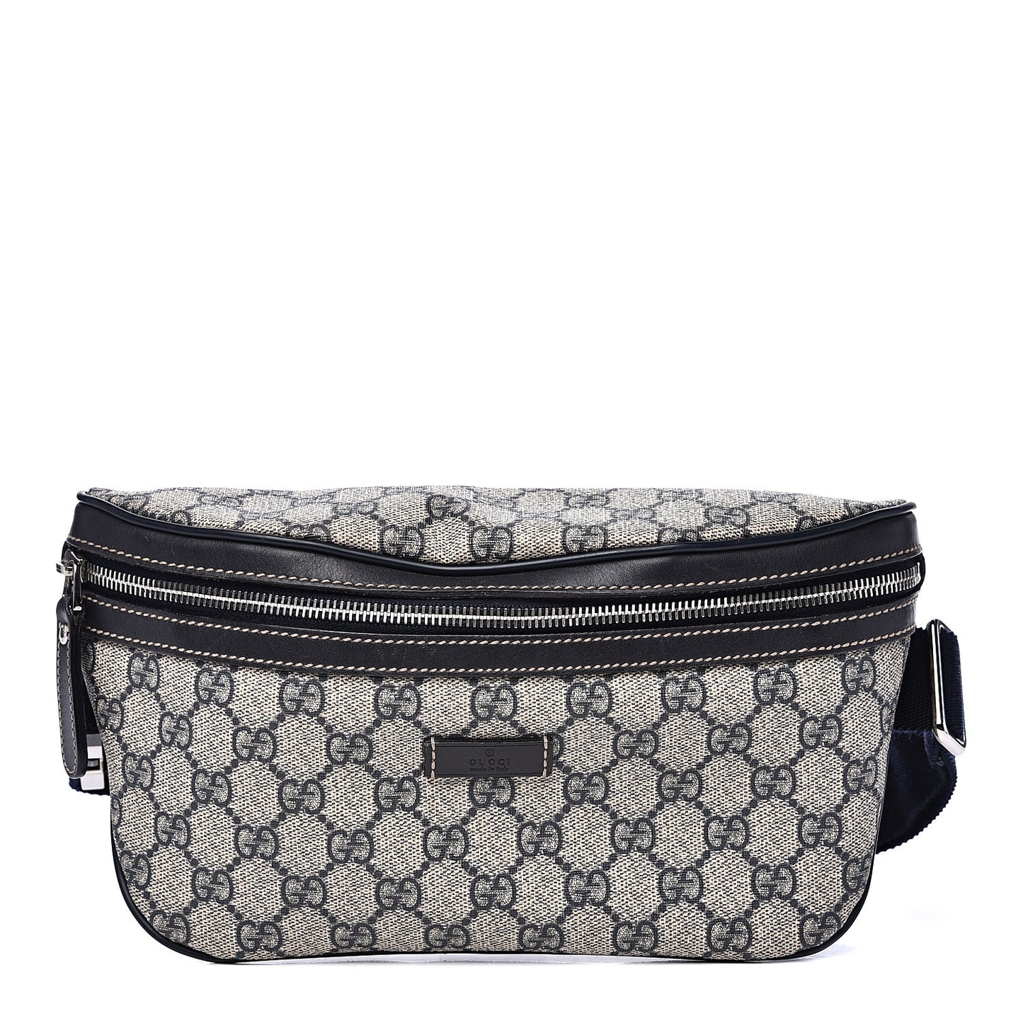 GG Supreme Monogram Belt Bag Navy