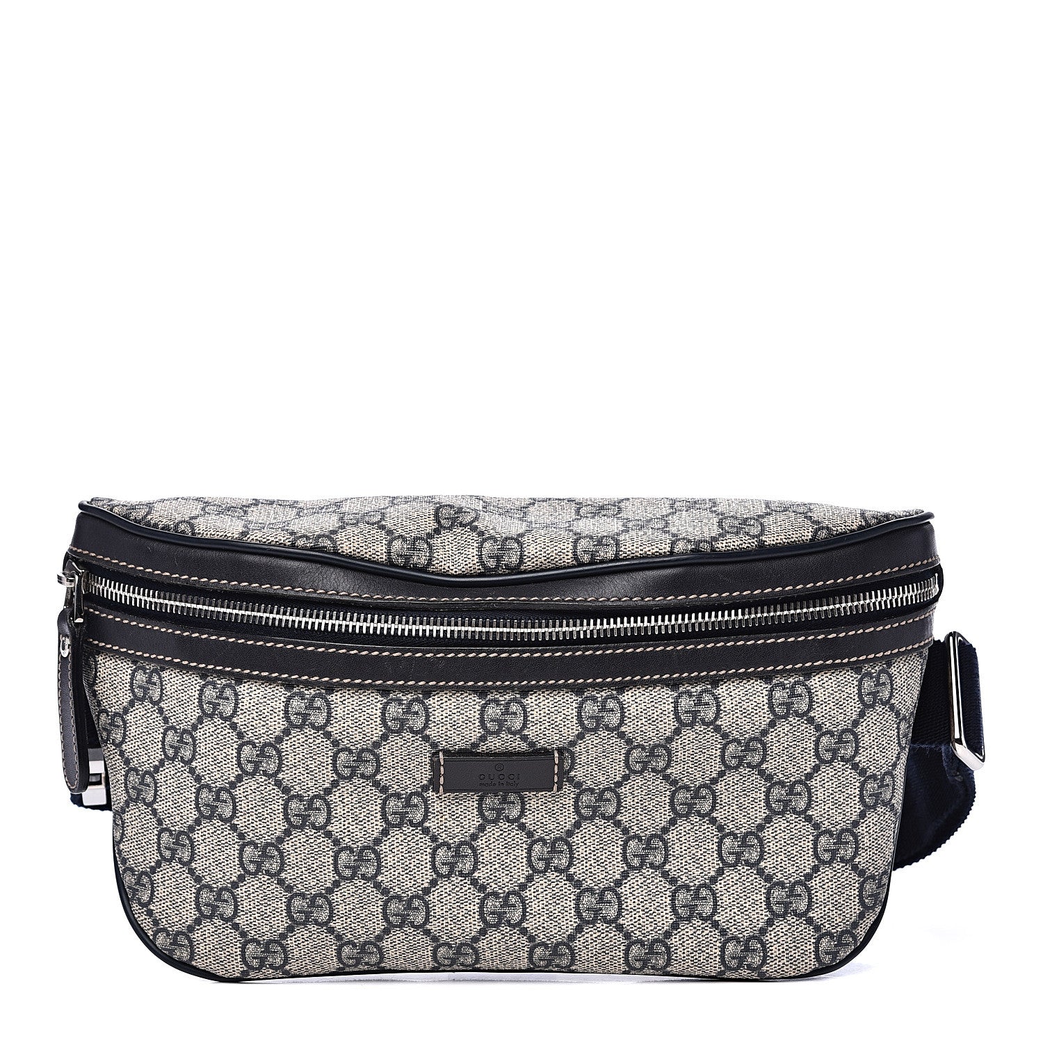 Gucci GG Supreme Monogram Belt Bag Navy 1 of 11