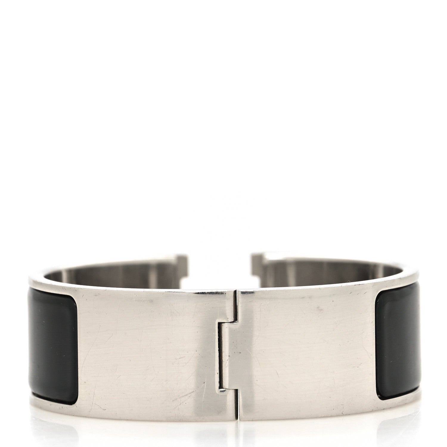 Hermes Enamel Wide Clic Clac H Bracelet GM Black 3 of 5
