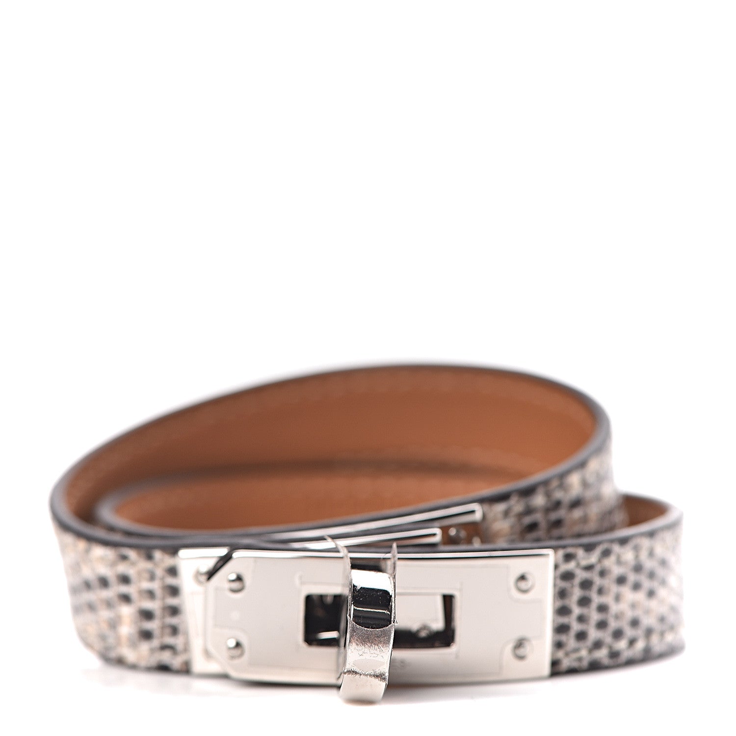 Hermes Lizard Kelly Double Tour Bracelet T1 Ombre 1 of 5