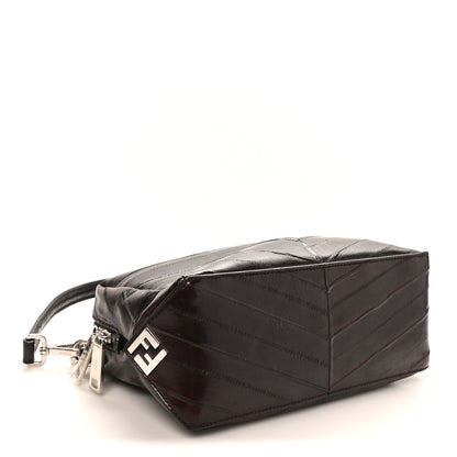 Fendi Eel Lui Medium Shoulder Bag Burgundy 4 of 10