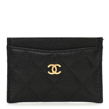 Chanel Caviar Quilted Card Holder Black 1 of 19