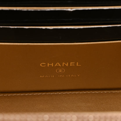 Chanel Lambskin Quilted Pearl Crush Small Vanity Case With Chain Beige 6 of 11