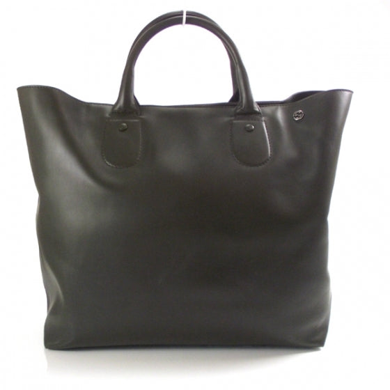Gucci Leather Metal GG Tote Army Green 1 of 10