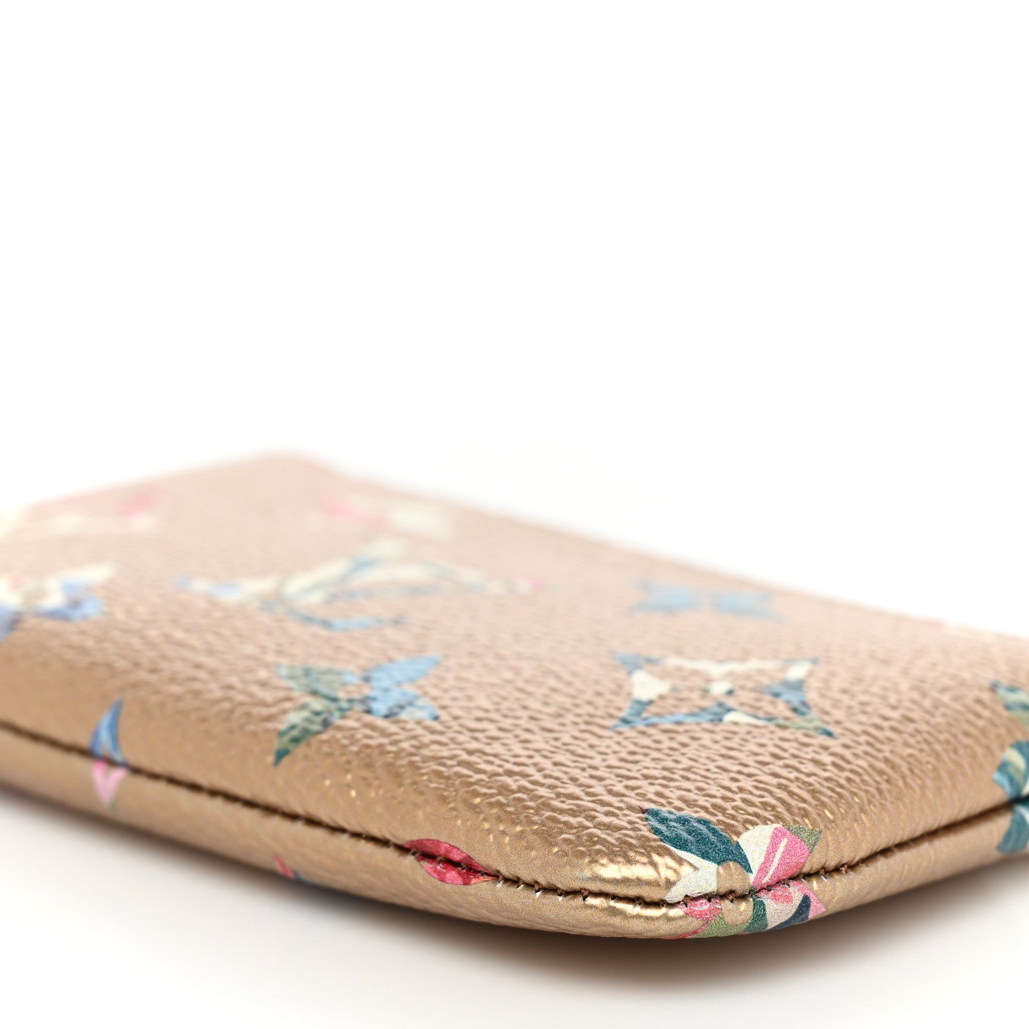 Louis Vuitton Metallic Monogram LV Garden Key Pouch Gold 7 of 7