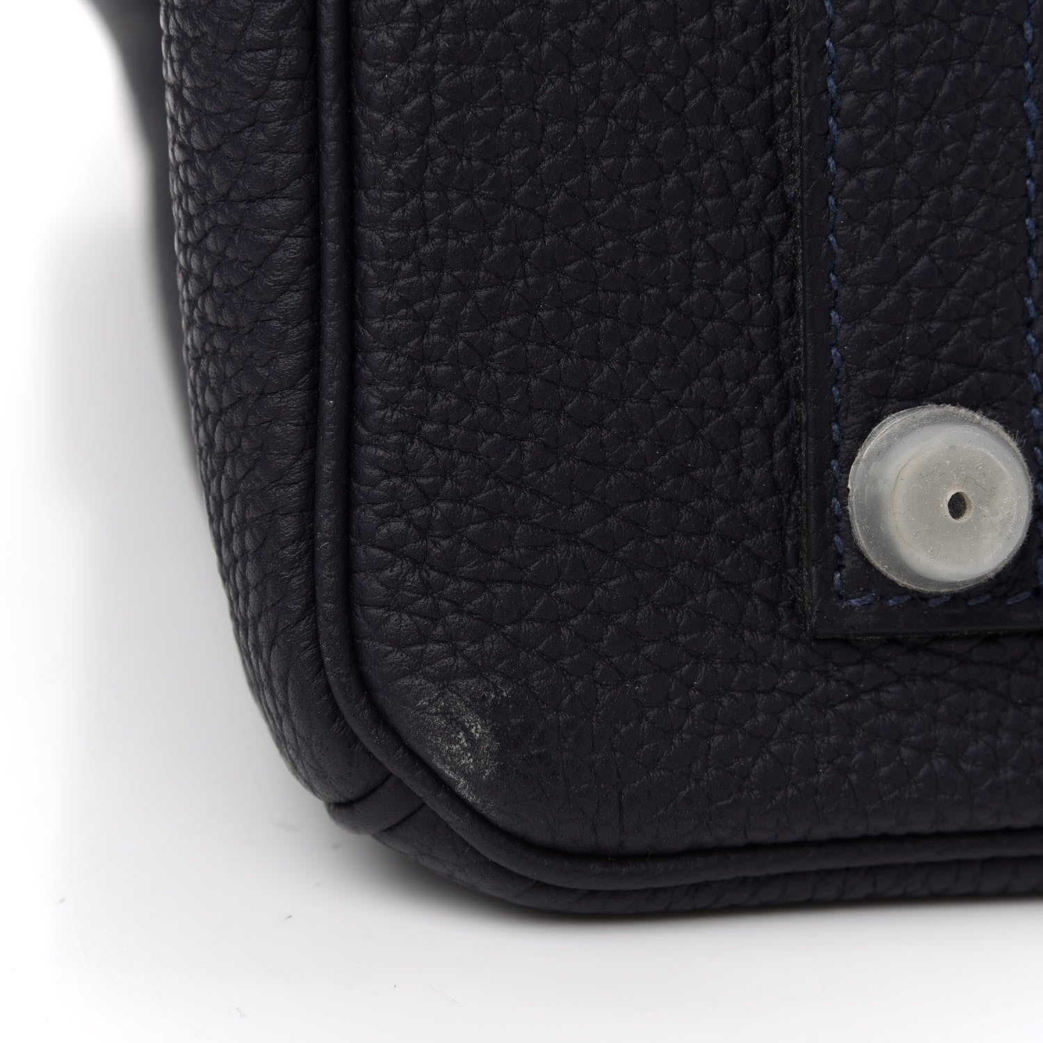 Hermes Togo Swift Officier Birkin 35 Bleu Nuit Vert Cypress 9 of 12