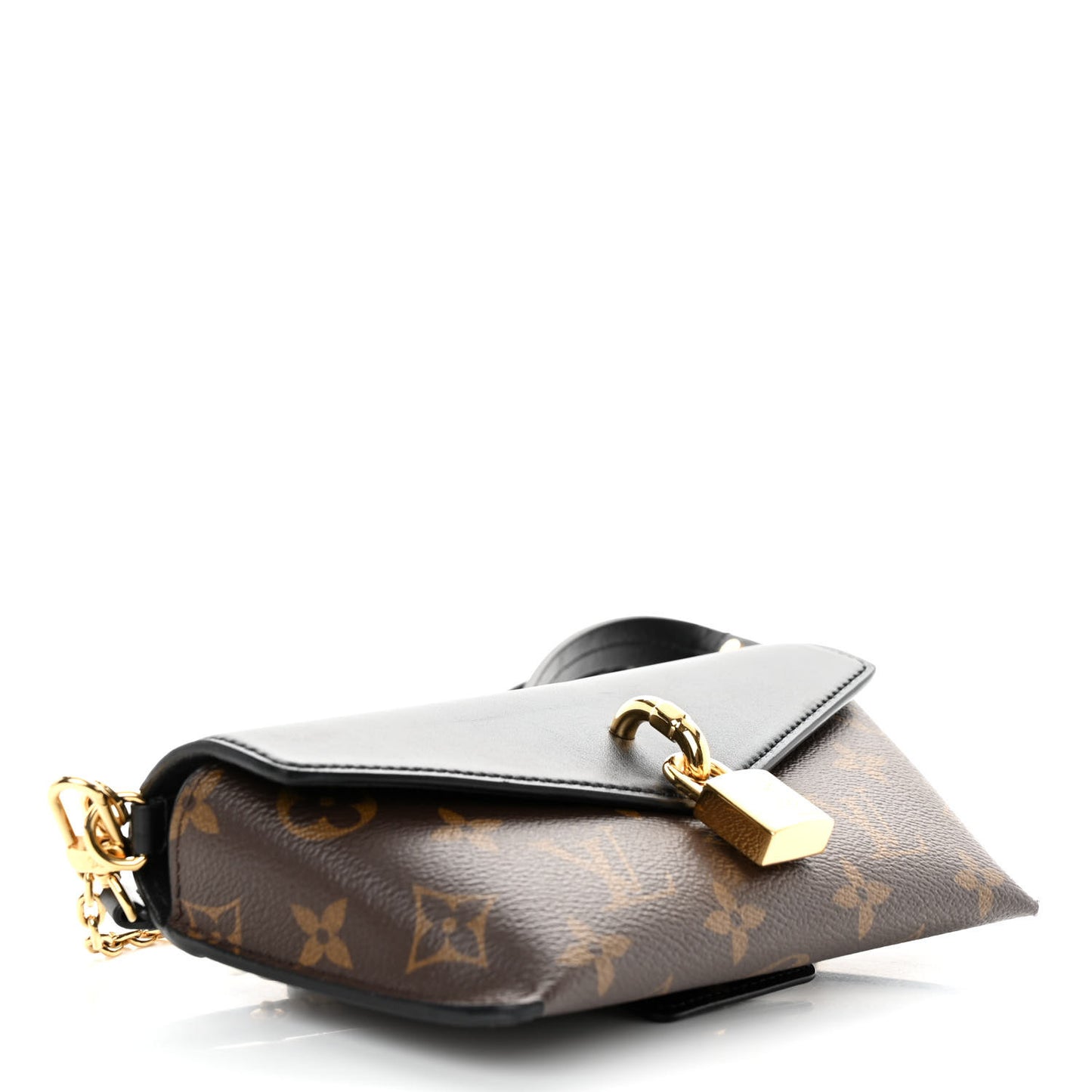 Monogram Padlock On Strap Black