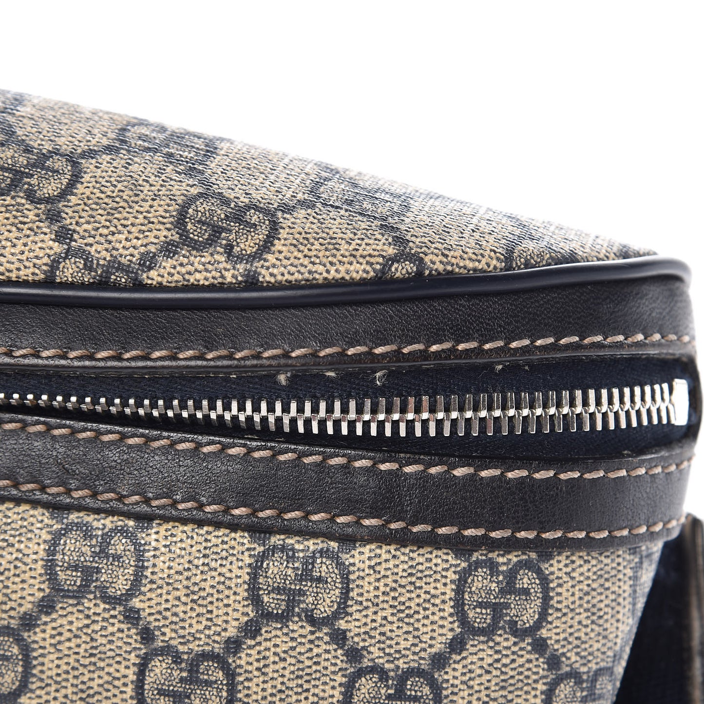 GG Supreme Monogram Belt Bag Navy