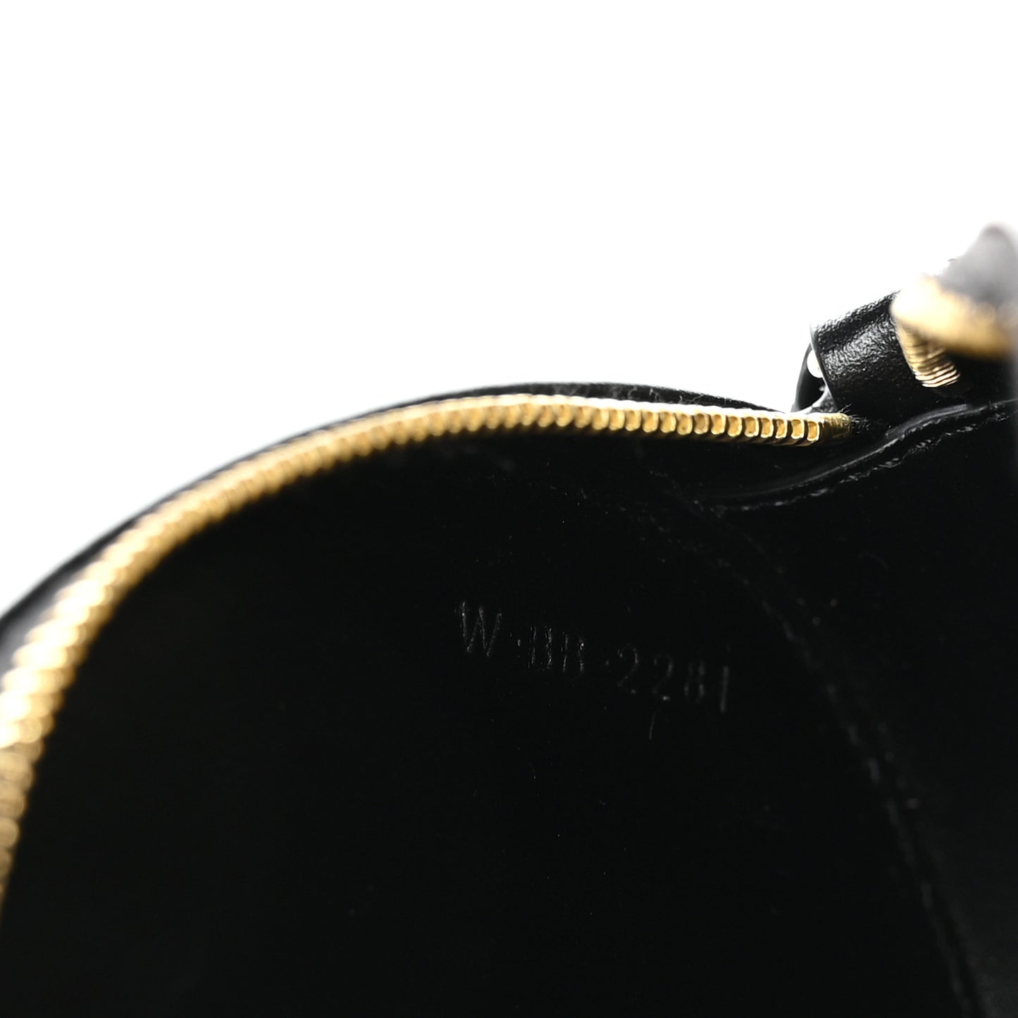 Smooth Calfskin Cuir Small Triomphe Oval Crossbody Purse Black