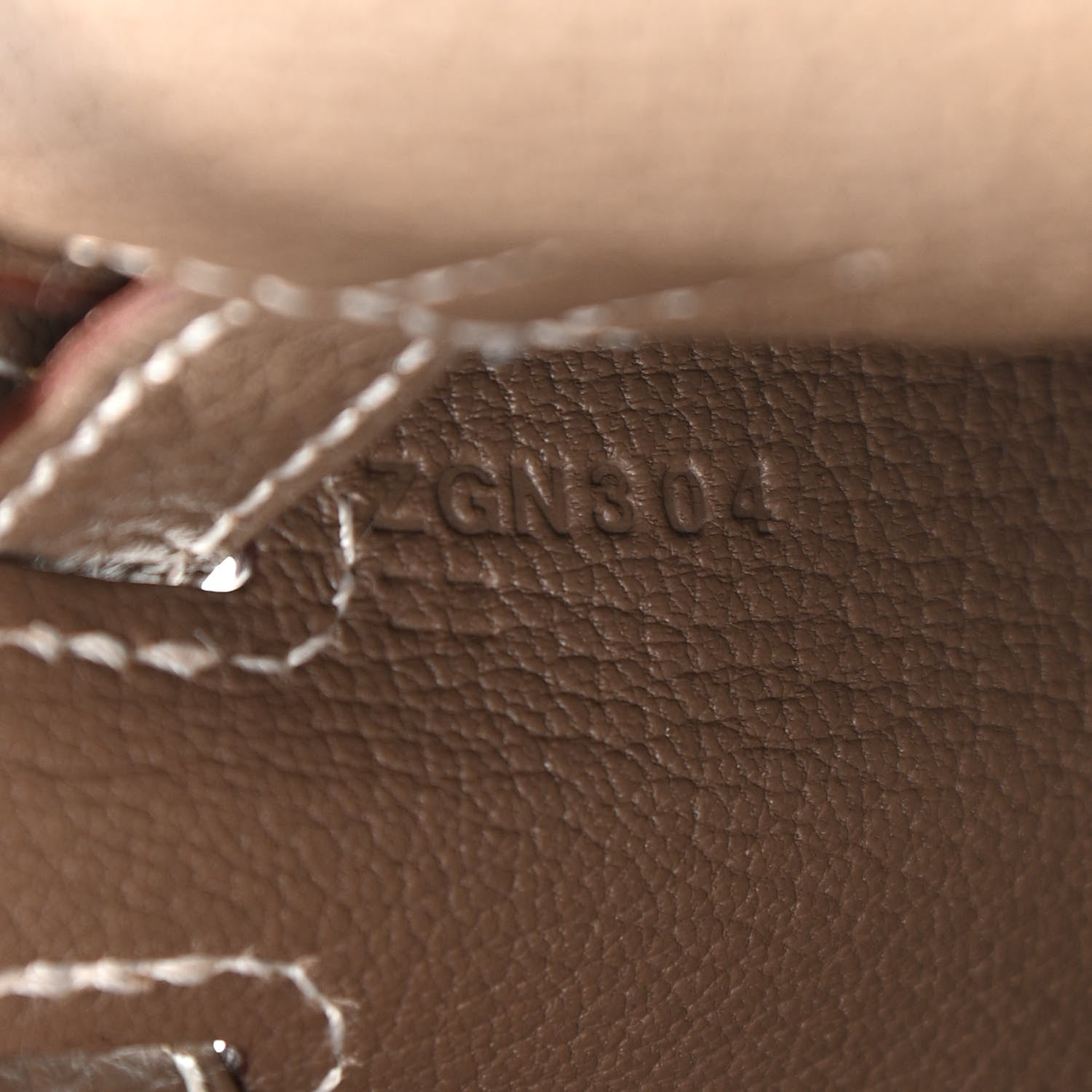 Hermes Togo Kelly Retourne 25 Etoupe 7 of 11