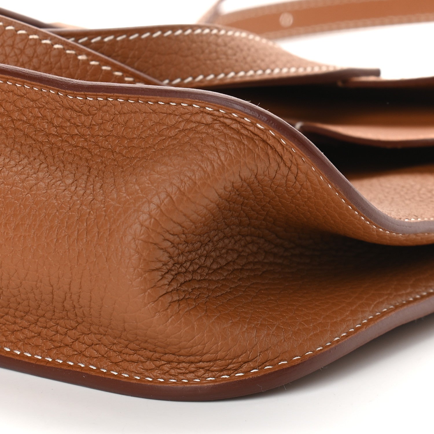 Hermes Taurillon Clemence Halzan 25 Gold 9 of 9