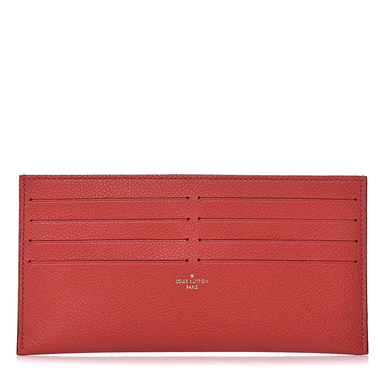 Louis Vuitton Calfskin Felicie Card Holder Insert Cherry 1 of 7