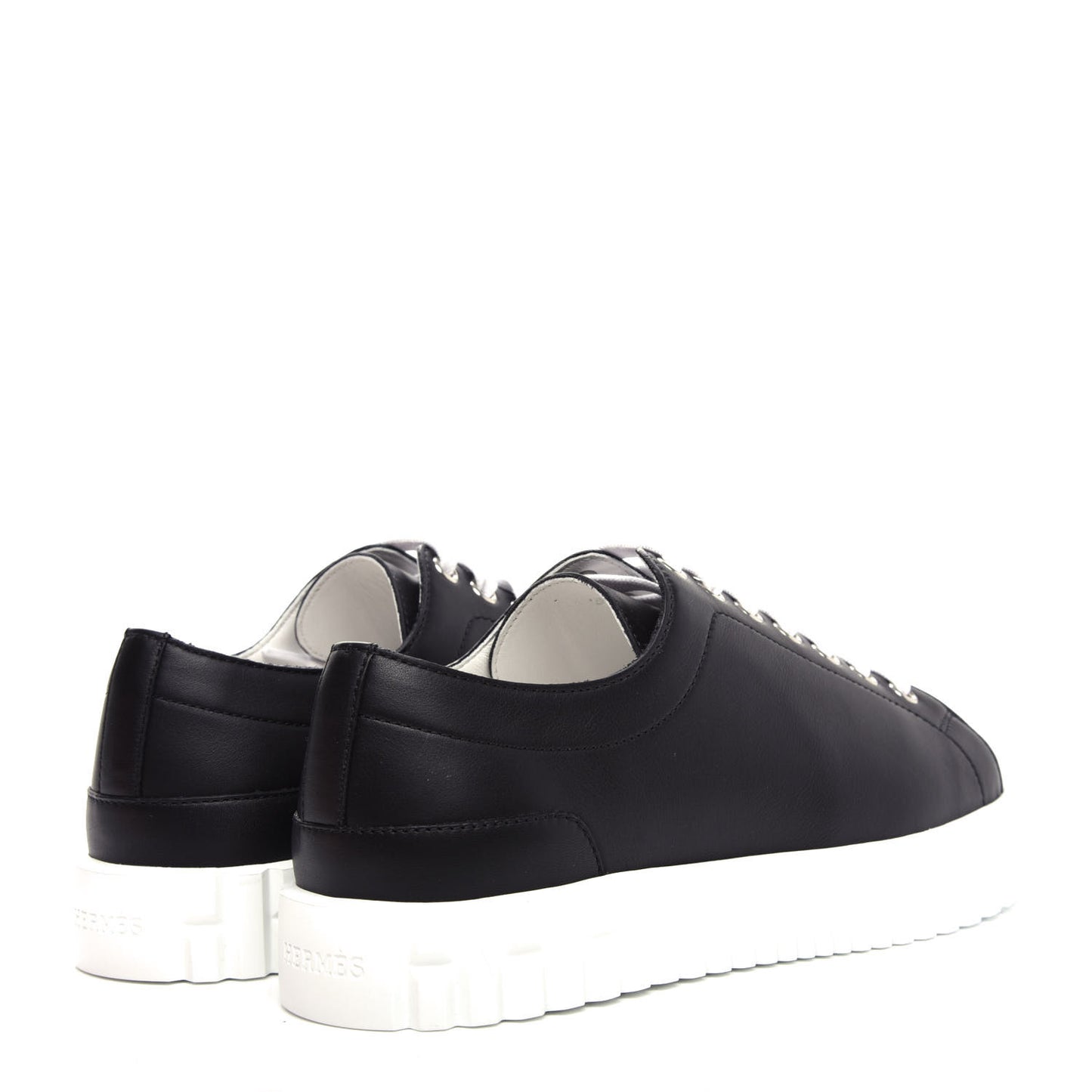 Calfskin Cross Sneakers 36 Black