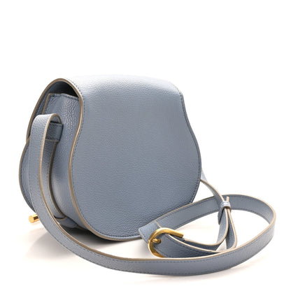 Chloe Calfskin Mini Marcie Round Crossbody Bag Cloudy Blue 3 of 10