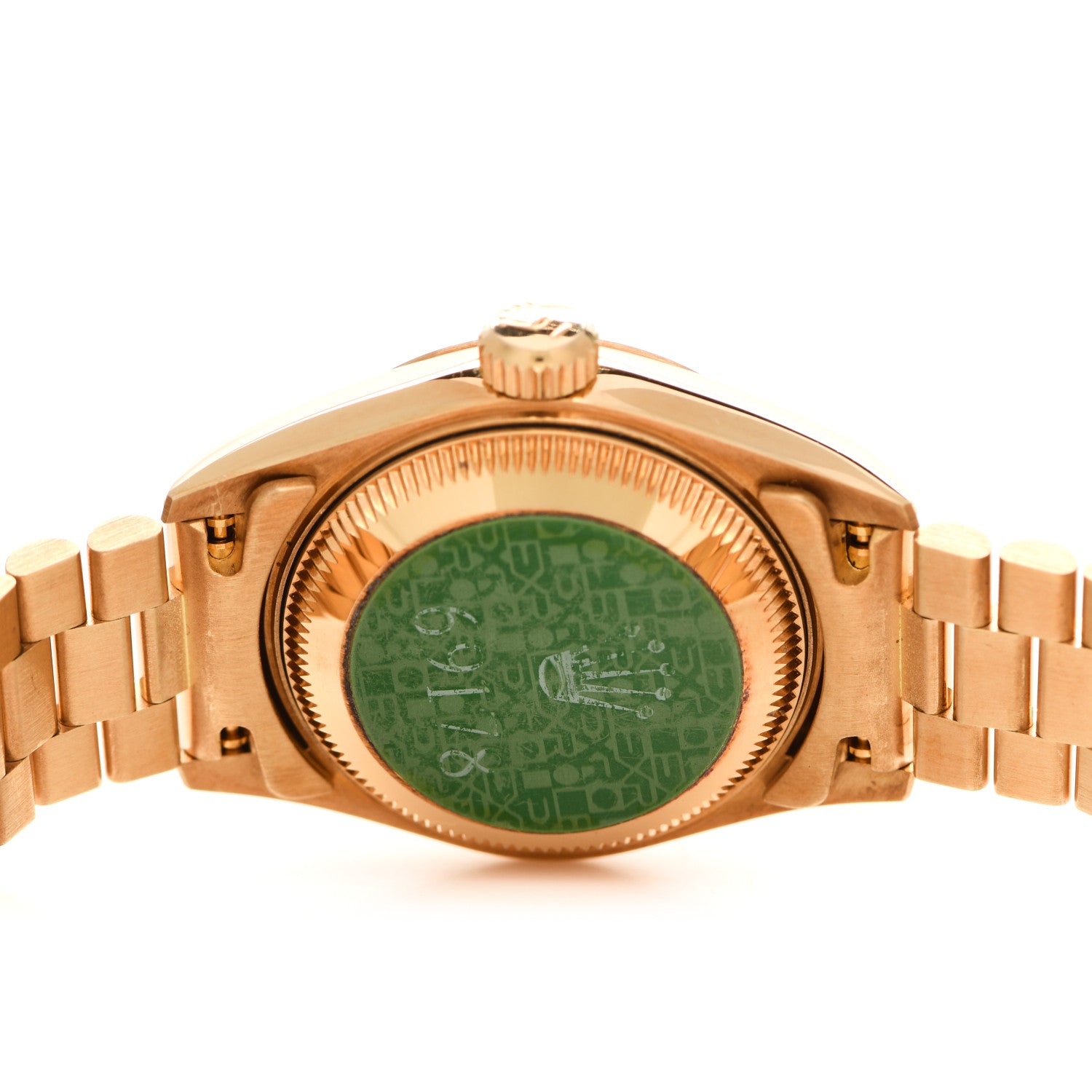 Rolex 18K Yellow Gold Diamond 26mm Datejust President Watch Champagne 69178 4 of 4